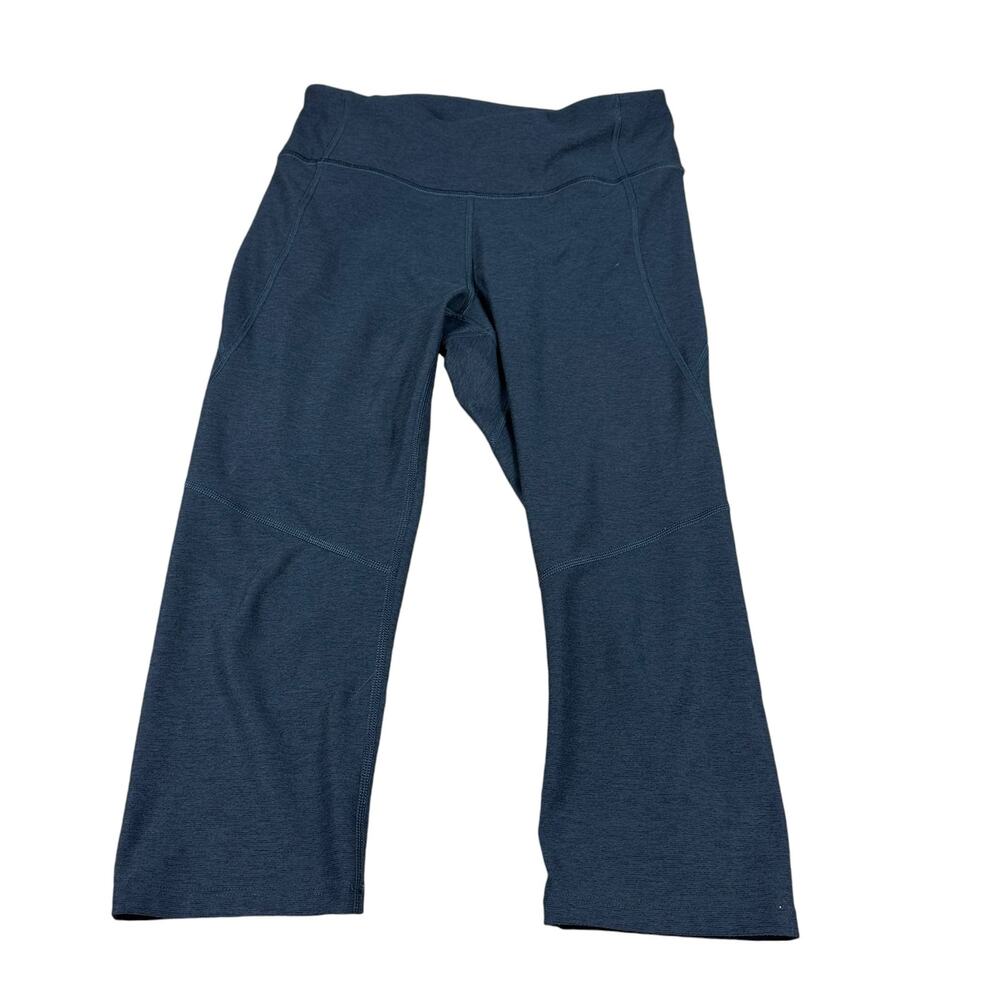 OUTDOOR VOICES Heathered Blue Capri Cropped Leggings Women's Size Small